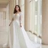 Plus size bohémske svadobné šaty
